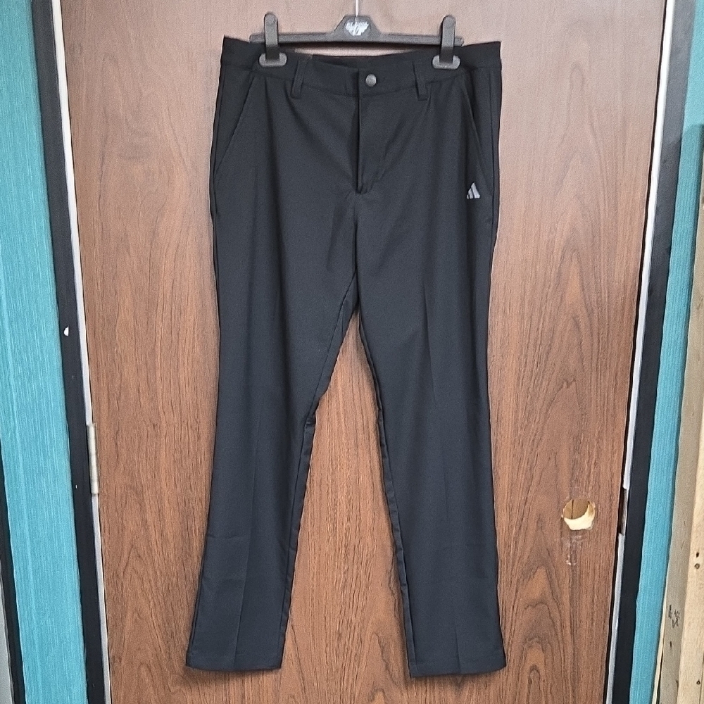 Adidas Size 32x32 Black Golf Regular Fit Tapered Pant